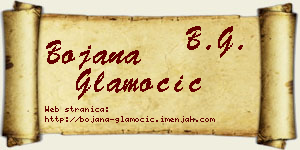Bojana Glamočić vizit kartica
